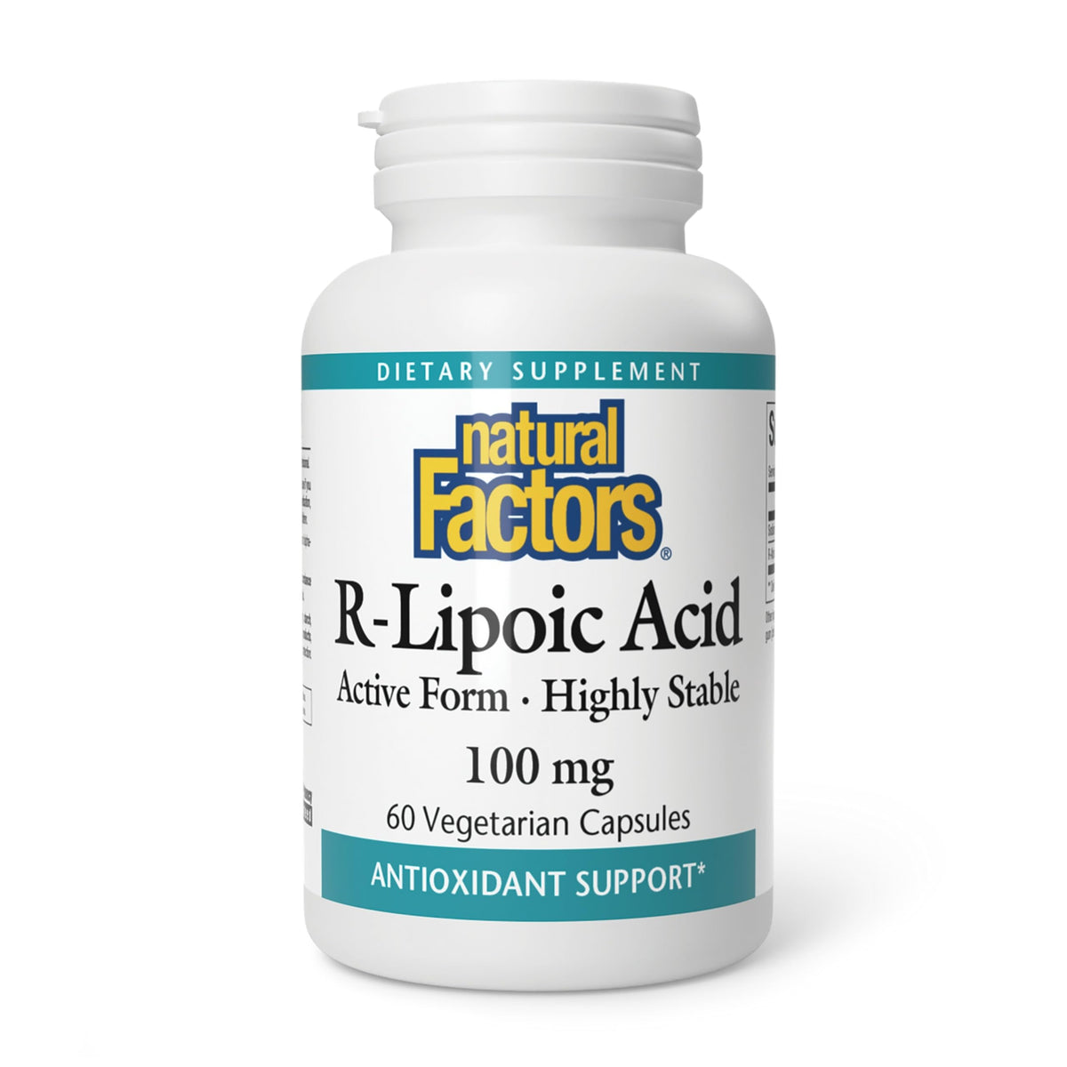 Acide R-Lipoïque Natural Factors 60 capsules vue de face