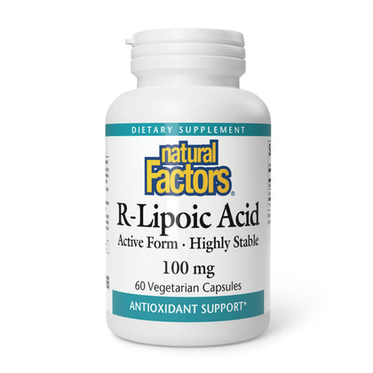 Acide R-Lipoïque Natural Factors 60 capsules vue de face