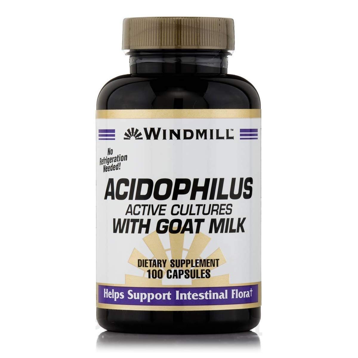 Acidophilus 100 capsules avec lait de chèvre, vue de l'emballage