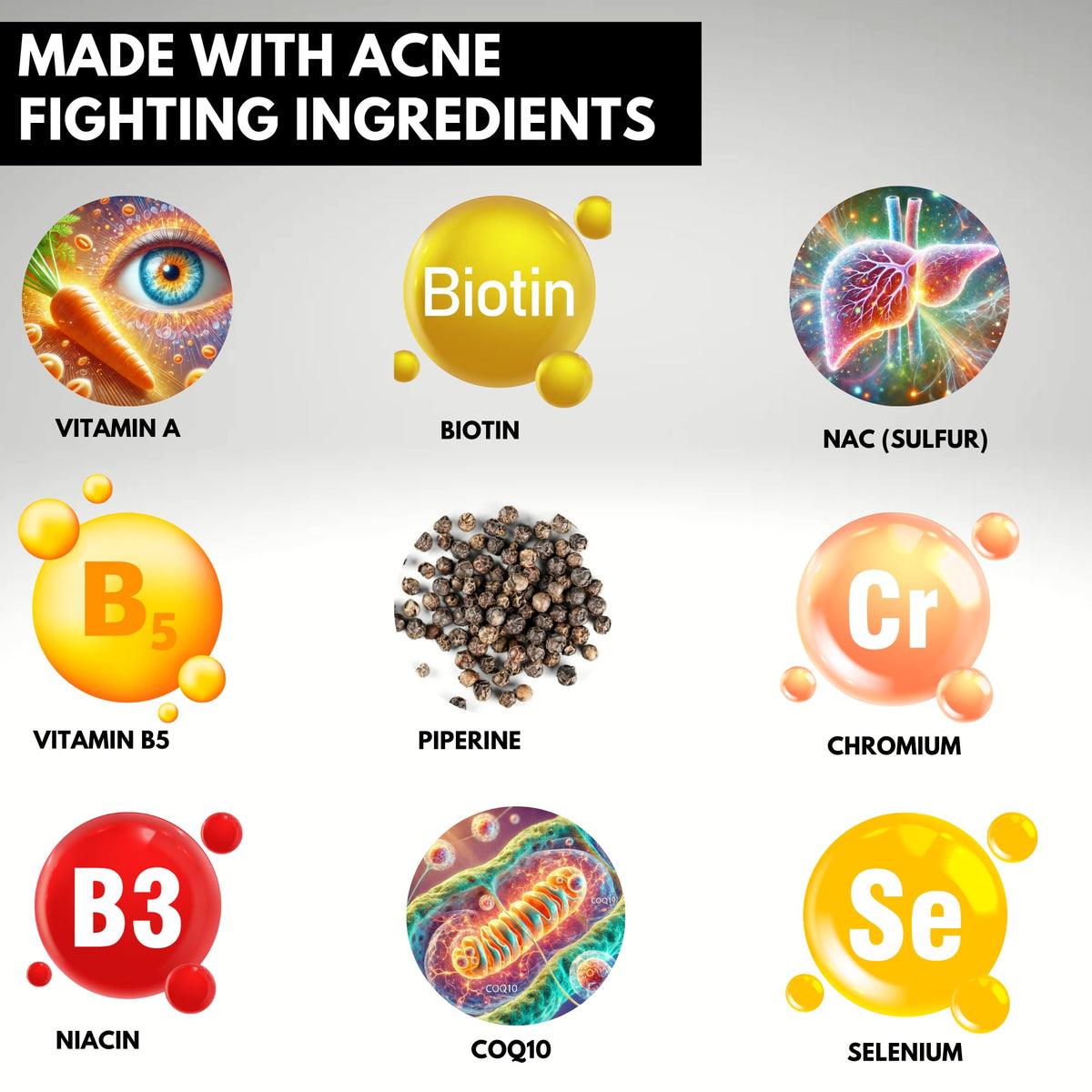 Acnetame Compléments Alimentaires Anti-Acné 60 gélules en emballage