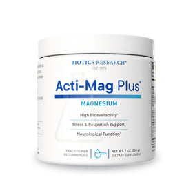 Acti-Mag Plus™ de BIOTICS RESEARCH, vue avant du produit en poudre