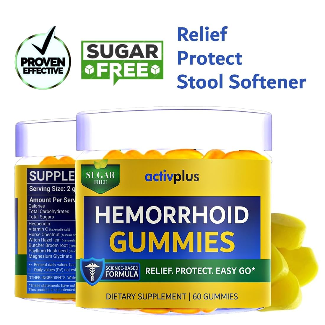ACTIV PLUS gummies, prise en main avec une main