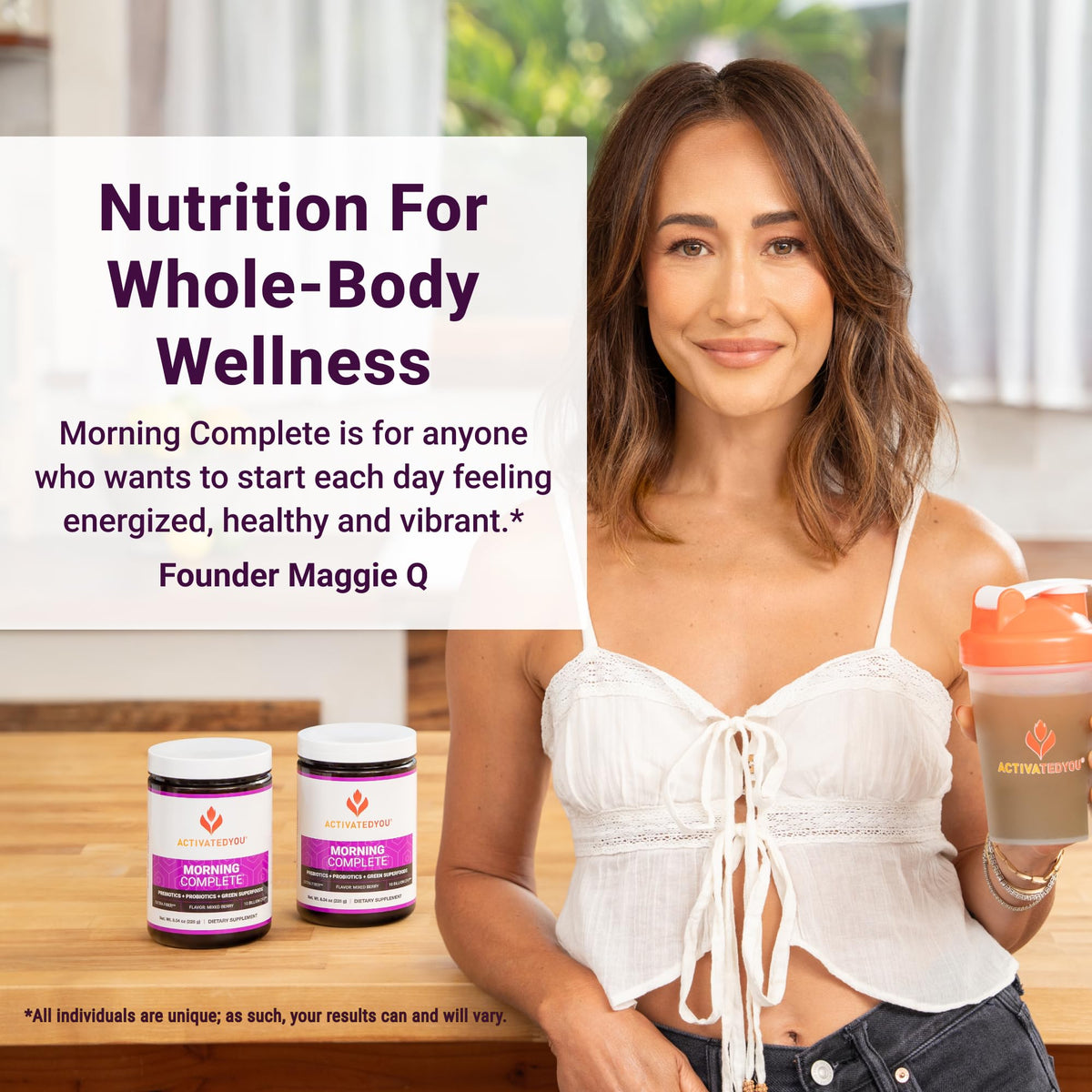 ACTIVATEDYOU Poudre de Super-aliments Verts 3 Paquets dans un shaker