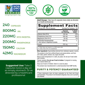 ACTIVE AGAIN IP6 Inositol capsules - vue de côté du flacon