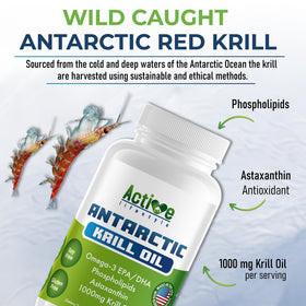 Active Lifestyle huile de krill 1000mg avec astaxanthine