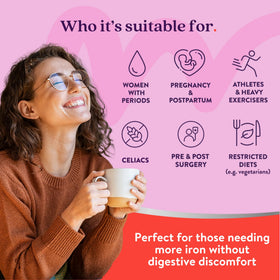 ACTIVEIRON Complément Alimentaire Fer 25mg et Multivitamines pour Femmes - vue de côté