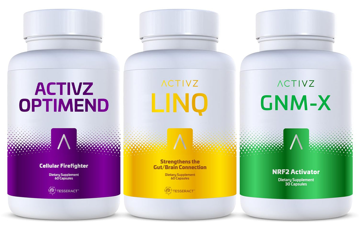 ACTIVZ Trifecta pack de 3 compléments alimentaires GNM-X, OPTIMEND et LINQ