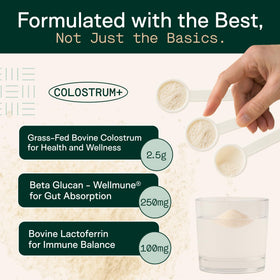 ADAPT NATURALS Colostrum 2500mg avec mesure incluse