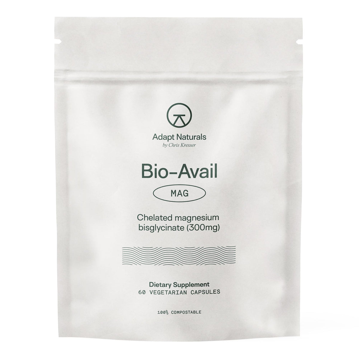 ADAPT NATURALS Magnésium Glycinate 30 Jours boîte vue de face