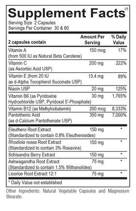 Adapten-All 120ct Ortho Molecular Products emballage et contenu