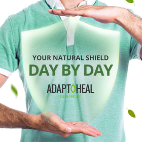 ADAPTOHEAL daily wellness flacon avec capsules sur table