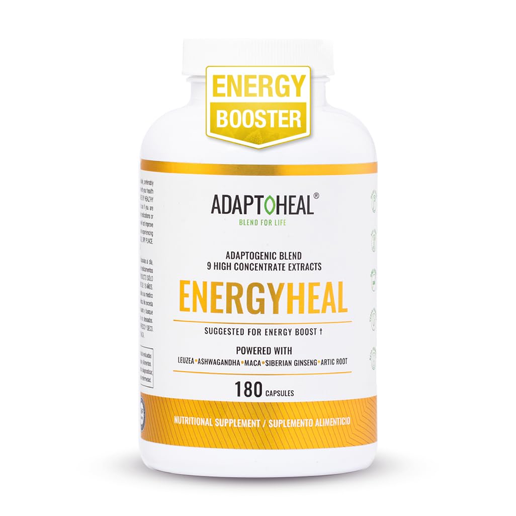 ADAPTOHEAL Energyheal 180 capsules vue de face