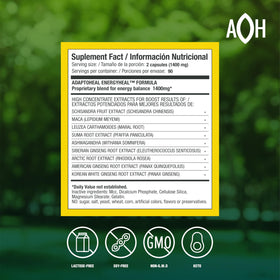 ADAPTOHEAL Energyheal flacon avec capsules