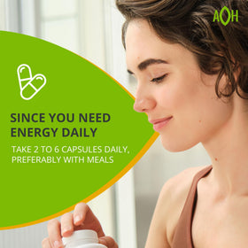 ADAPTOHEAL Energyheal flacon ouvert avec capsules