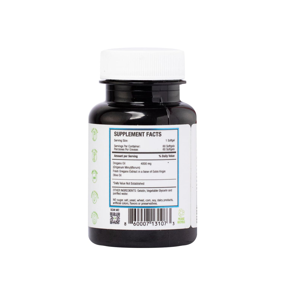ADAPTOHEAL Huile d'Origan 4000mg gélules molles avec ingrédients