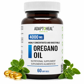 ADAPTOHEAL Huile d'Origan 4000mg gélules molles vue de face