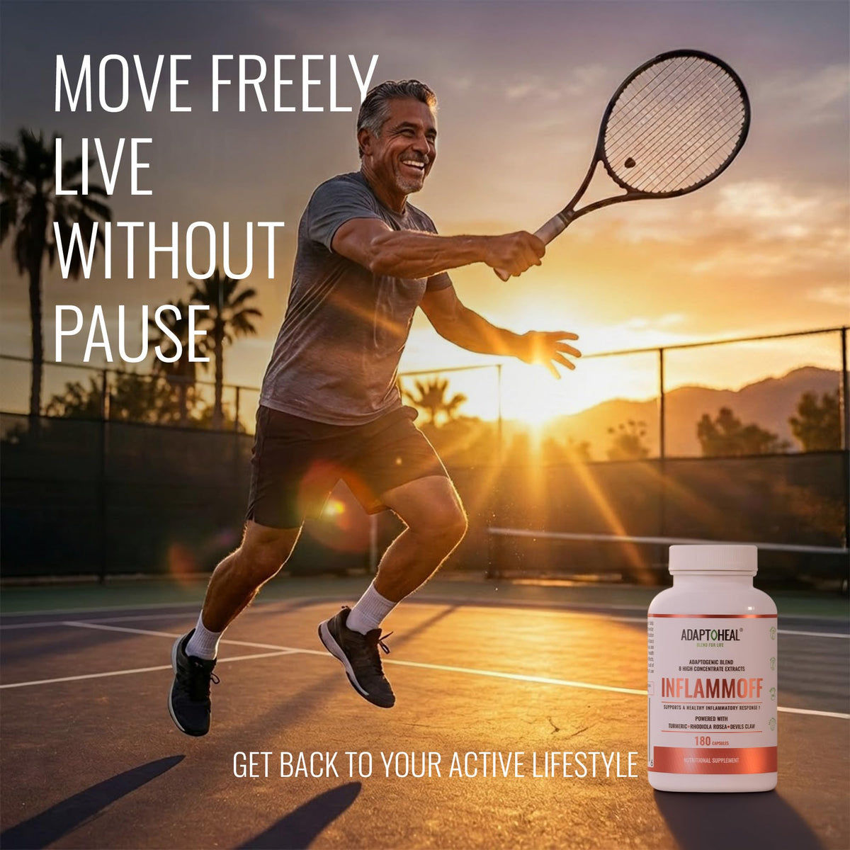 ADAPTOHEAL Inflammoff étiquette avec ingrédients