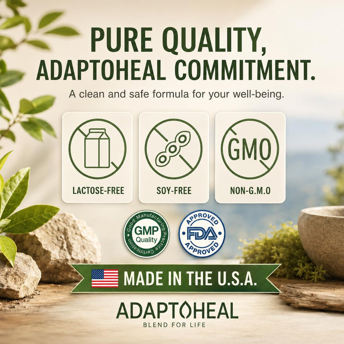 ADAPTOHEAL Magnésium capsules ouvertes montrant la taille