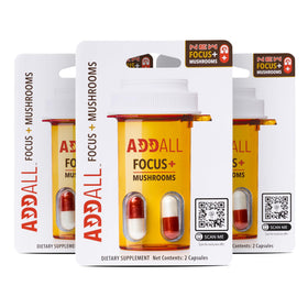 Addall Complément Alimentaire Mémoire Champignons 3 Pack vue avant