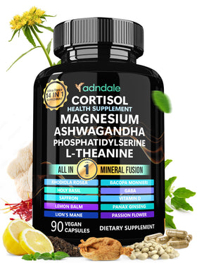 Adndale Compléments Alimentaires Cortisol Femme 90 Capsules - vue de face