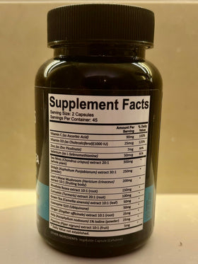 Adndale SeaMoss et Shilajit capsules avec des plantes
