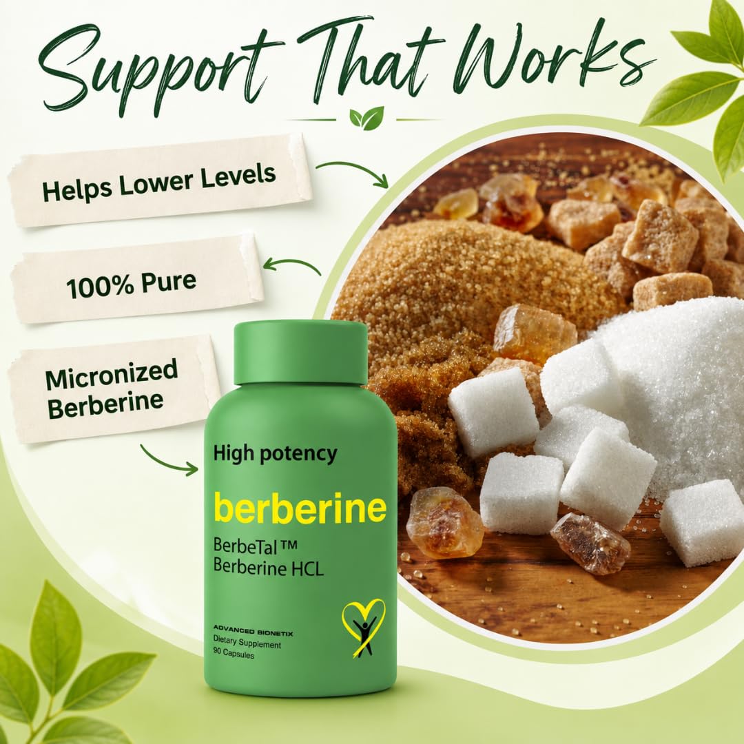 Advanced Bionetix Berbérine 1500mg 180 capsules arrière