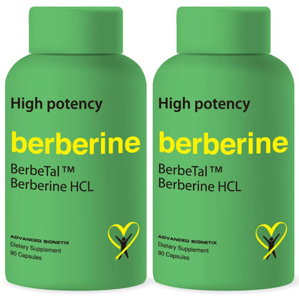 Advanced Bionetix Berbérine 1500mg 180 capsules face avant