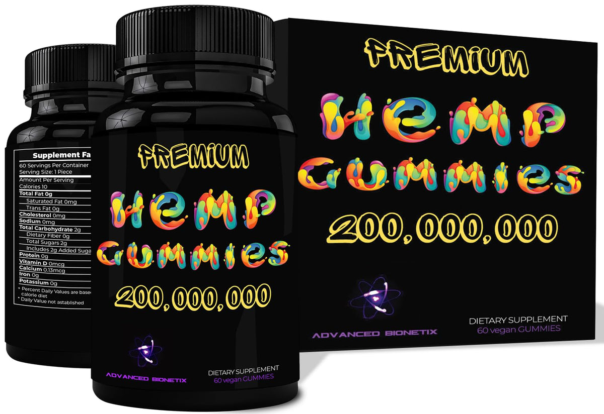 Advanced Bionetix Gummy de Chanvre 60 pièces - vue de face