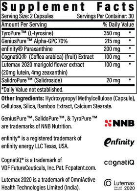 Advanced Bionutritionals BrainAMP Nootropic 60 Caps côté