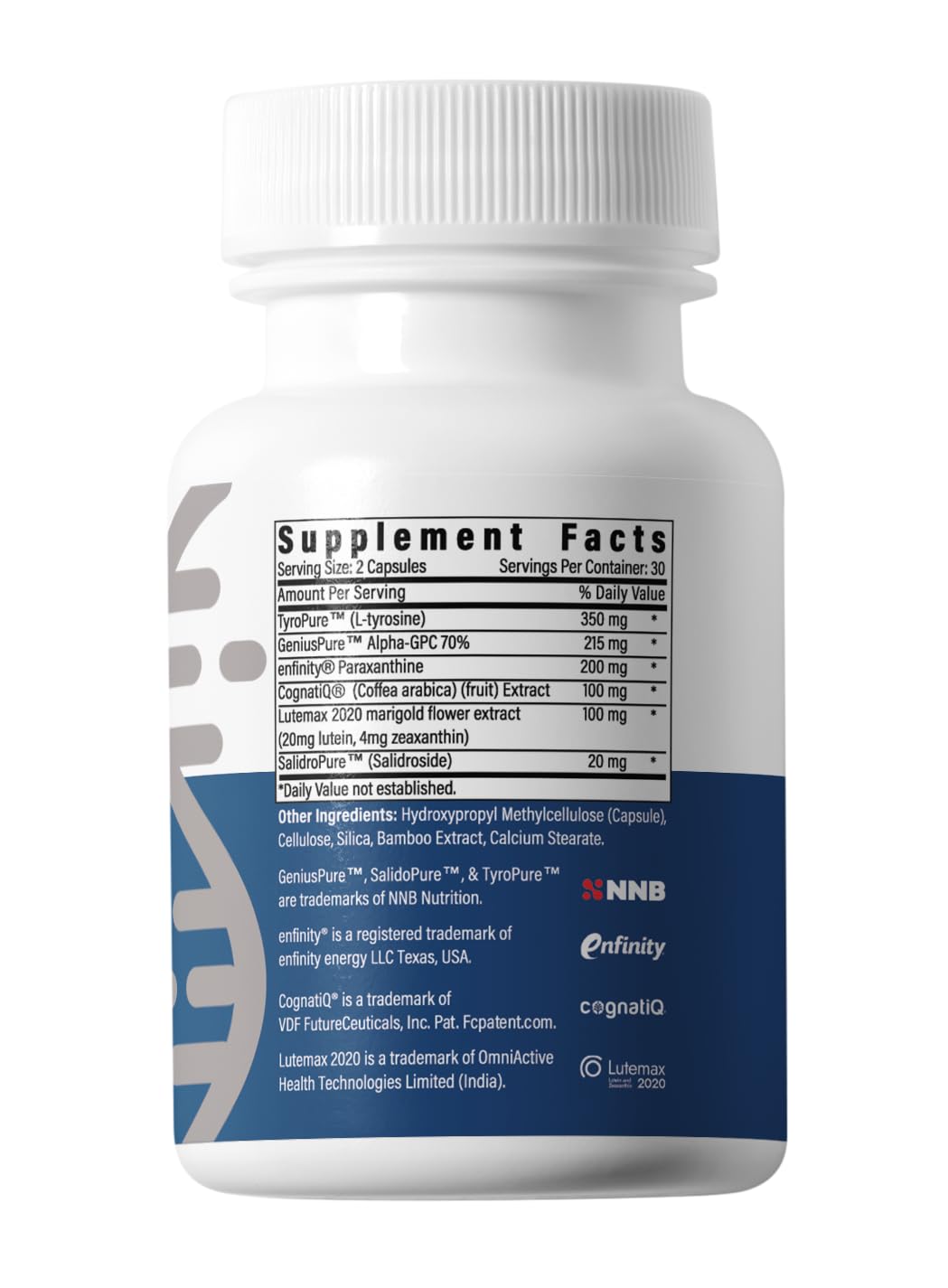 Advanced Bionutritionals BrainAMP Nootropic 60 Caps emballage