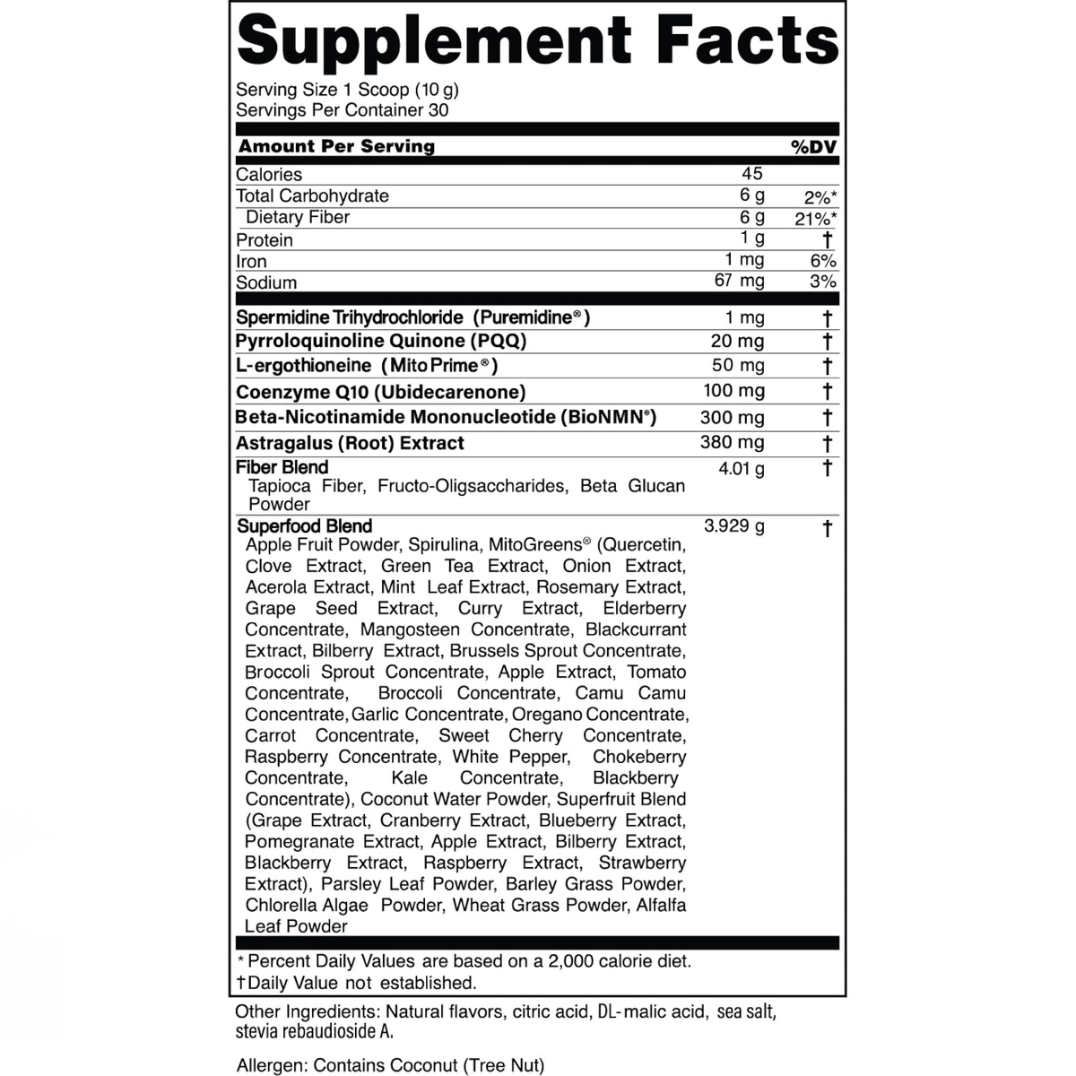 Advanced Bionutritionals Pep Tonic Poudre Superaliment 290g mélange dans un smoothie