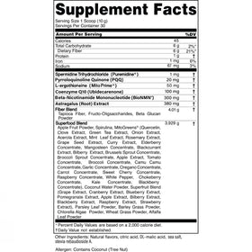 Advanced Bionutritionals Pep Tonic Poudre Superaliment 290g mélange dans un smoothie
