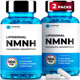 AdvantageNutra Liposomal NMNH 500mg capsules front view