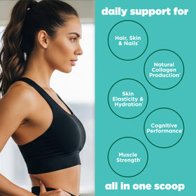 AdvoCare Collagen et Créatine 9,3 oz avec accessoires de fitness