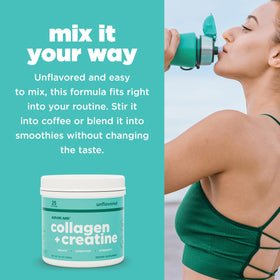 AdvoCare Collagen et Créatine 9,3 oz étiquette de produit