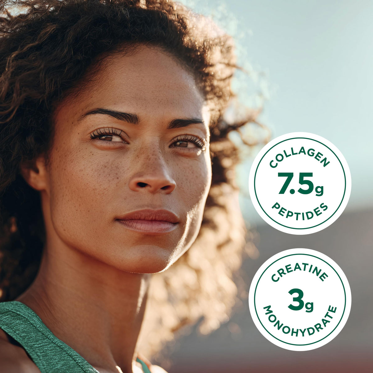 AdvoCare Collagen et Créatine 9,3 oz mélange dans un verre d'eau
