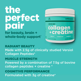 AdvoCare Collagen et Créatine 9,3 oz produit sur un fond en bois
