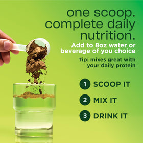 AdvoCare Daily Greens Superfood Chocolat, étiquette du produit