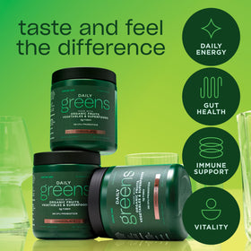 AdvoCare Daily Greens Superfood Chocolat, mélange dans un verre d'eau