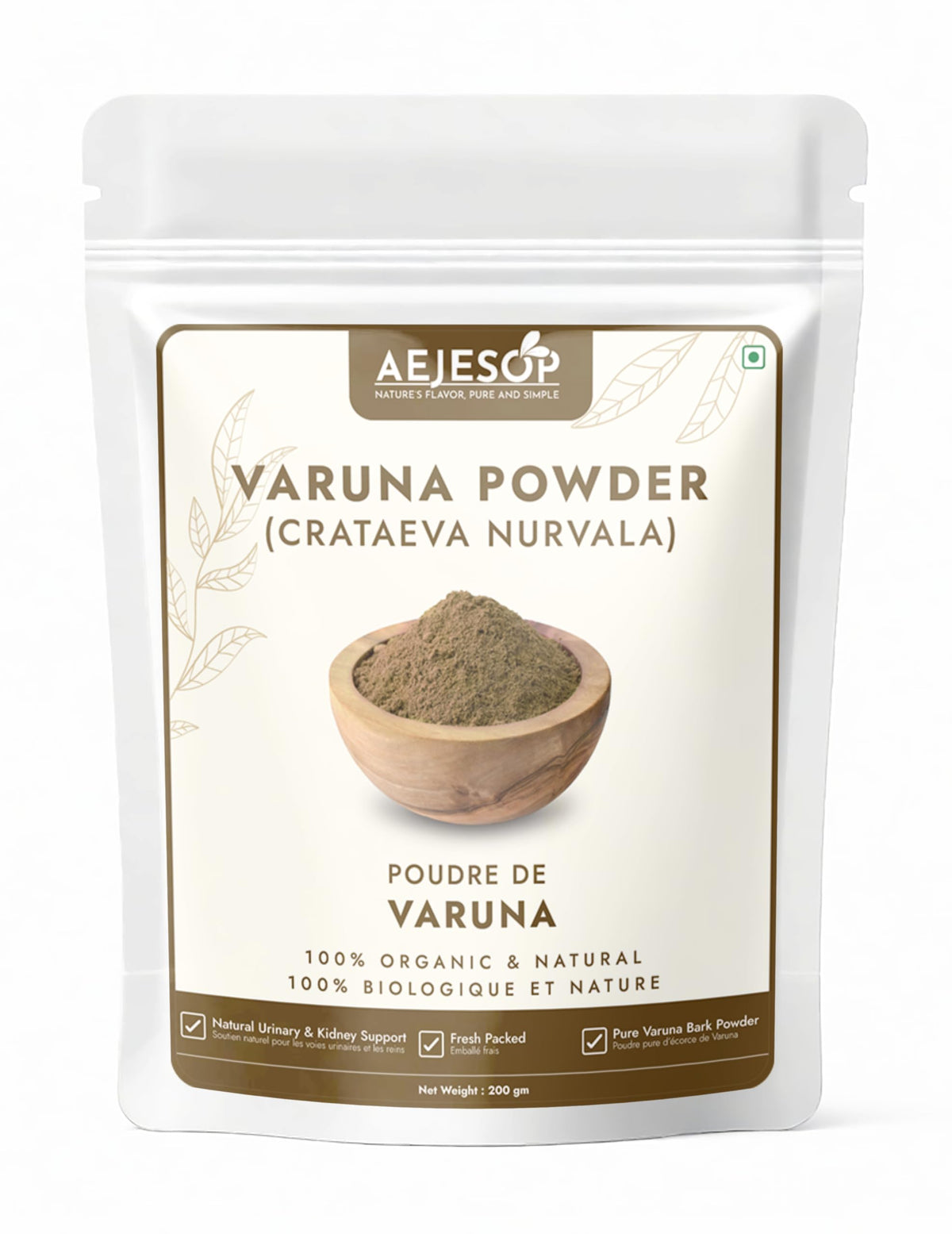 AEJESOP Varuna Powder 200g vue avant avec étiquette