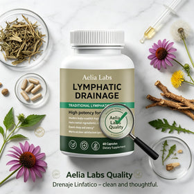 Aelia Labs Drenage Linfatico 60 Pcs, ambiance lifestyle avec produit