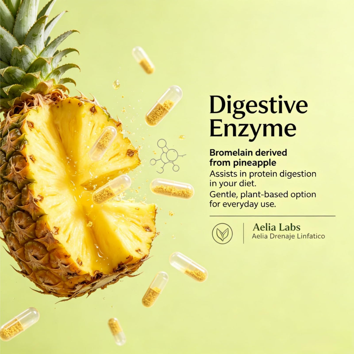 Aelia Labs Drenage Linfatico 60 Pcs, étiquette des ingrédients