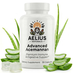 Aelius Naturals Aloe Vera Acemannan 30 capsules vue de face