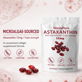 Aelyafle Astaxanthin, emballage ouvert montrant les gélules