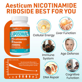 Aesticum logo sur l'emballage du Nicotinamide Riboside