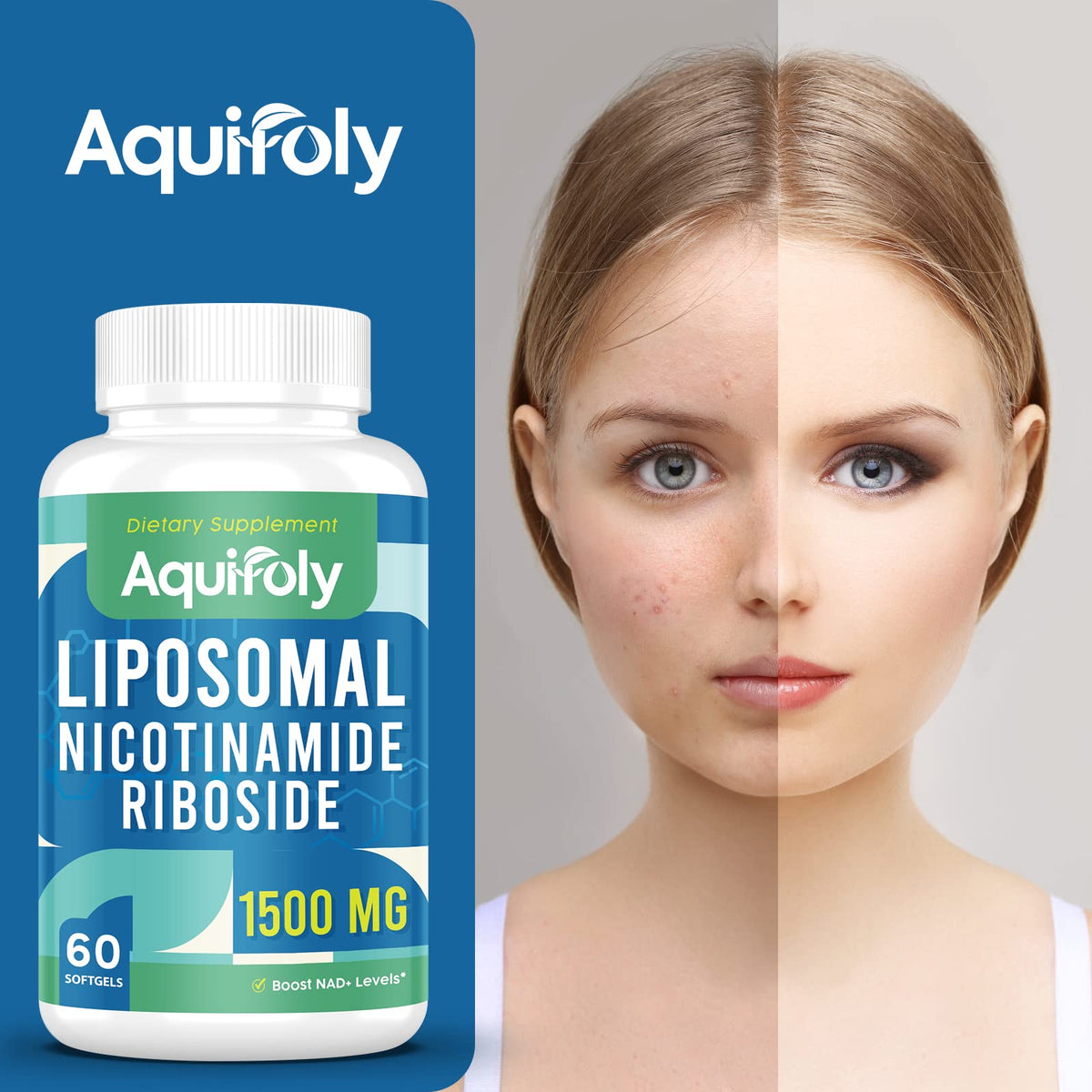 Aesticum Nicotinamide Riboside 2000 mg gélules avec d'autres compléments alimentaires