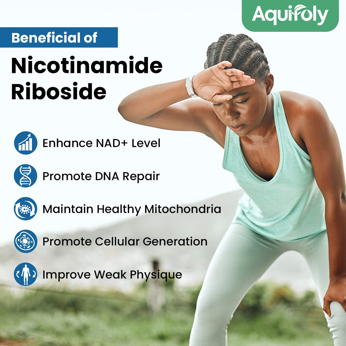 Aesticum Nicotinamide Riboside 2000 mg gélules en utilisation