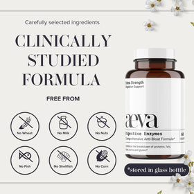 AEVA enzymes daily sur une table avec des couverts