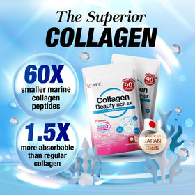 AFC Collagène Beauté MCP-EX 180 Capsules avec verre d'eau
