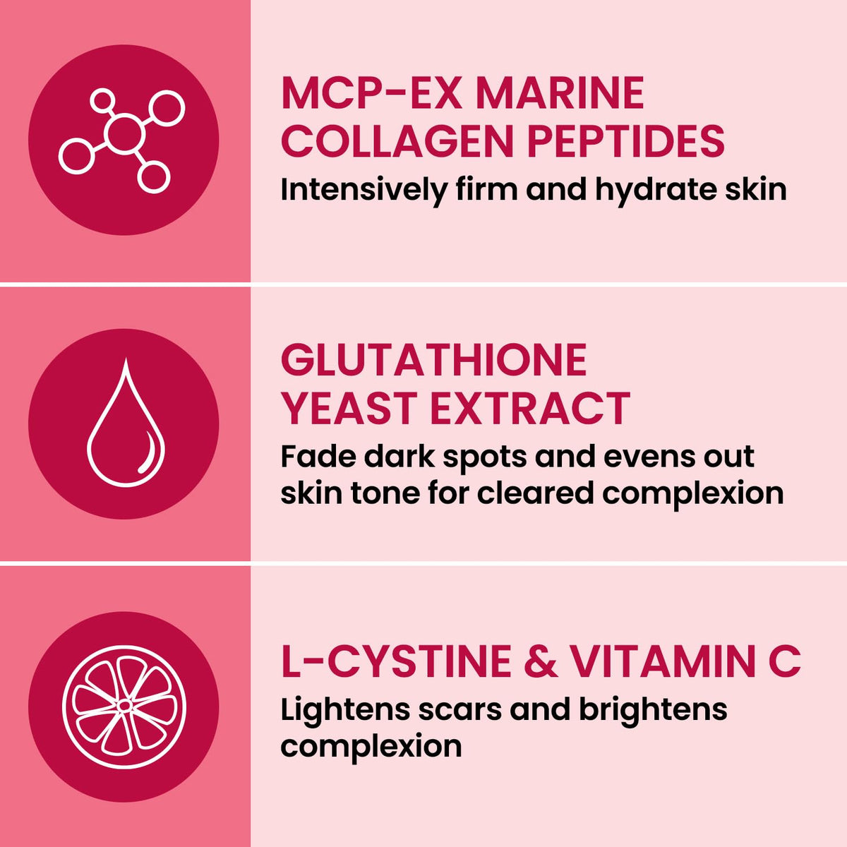 AFC Collagène White Beauty Glutathione gélules à côté d'un verre d'eau